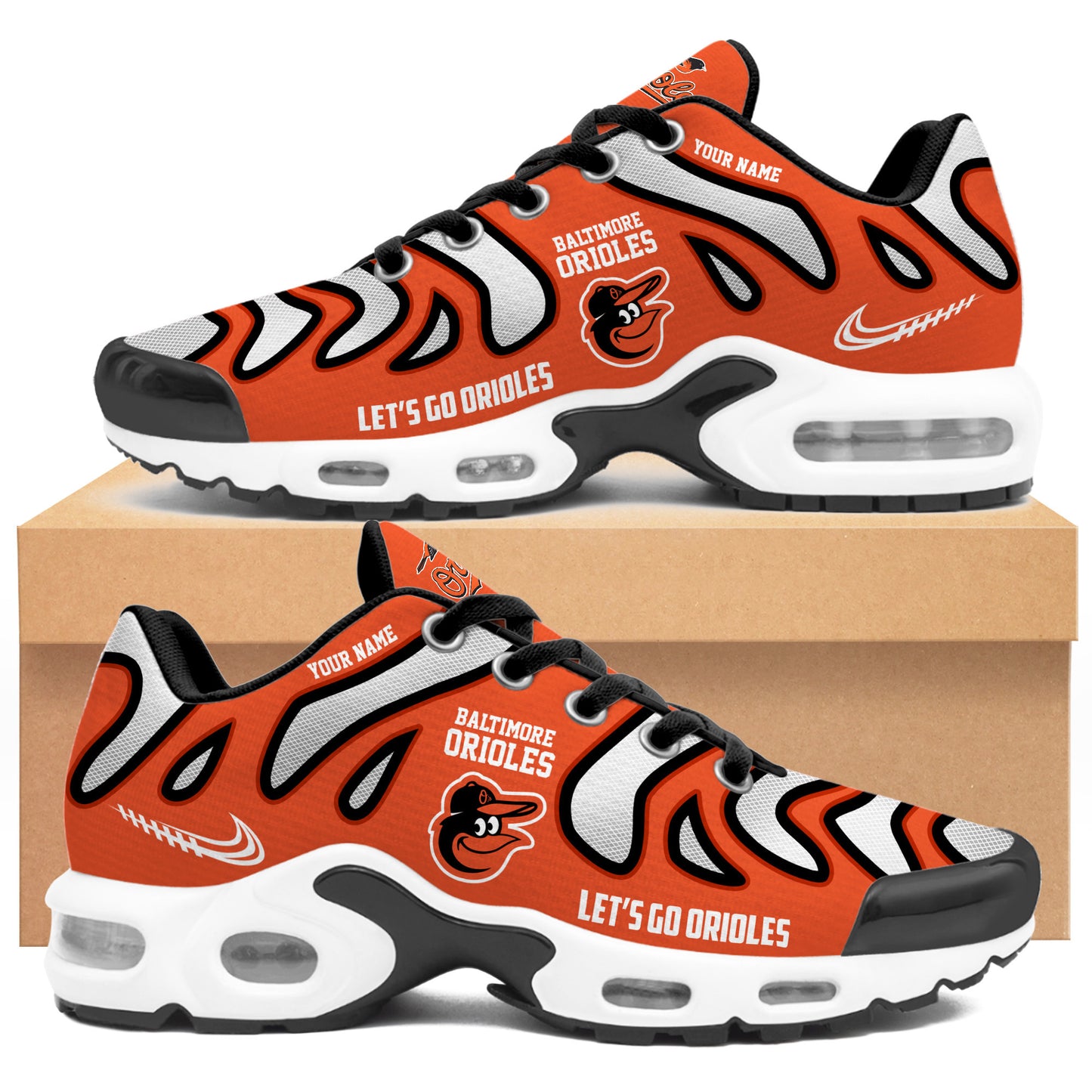 Ideafootwear Baltimore Orioles TN Shoes Sneakers For Men And Women