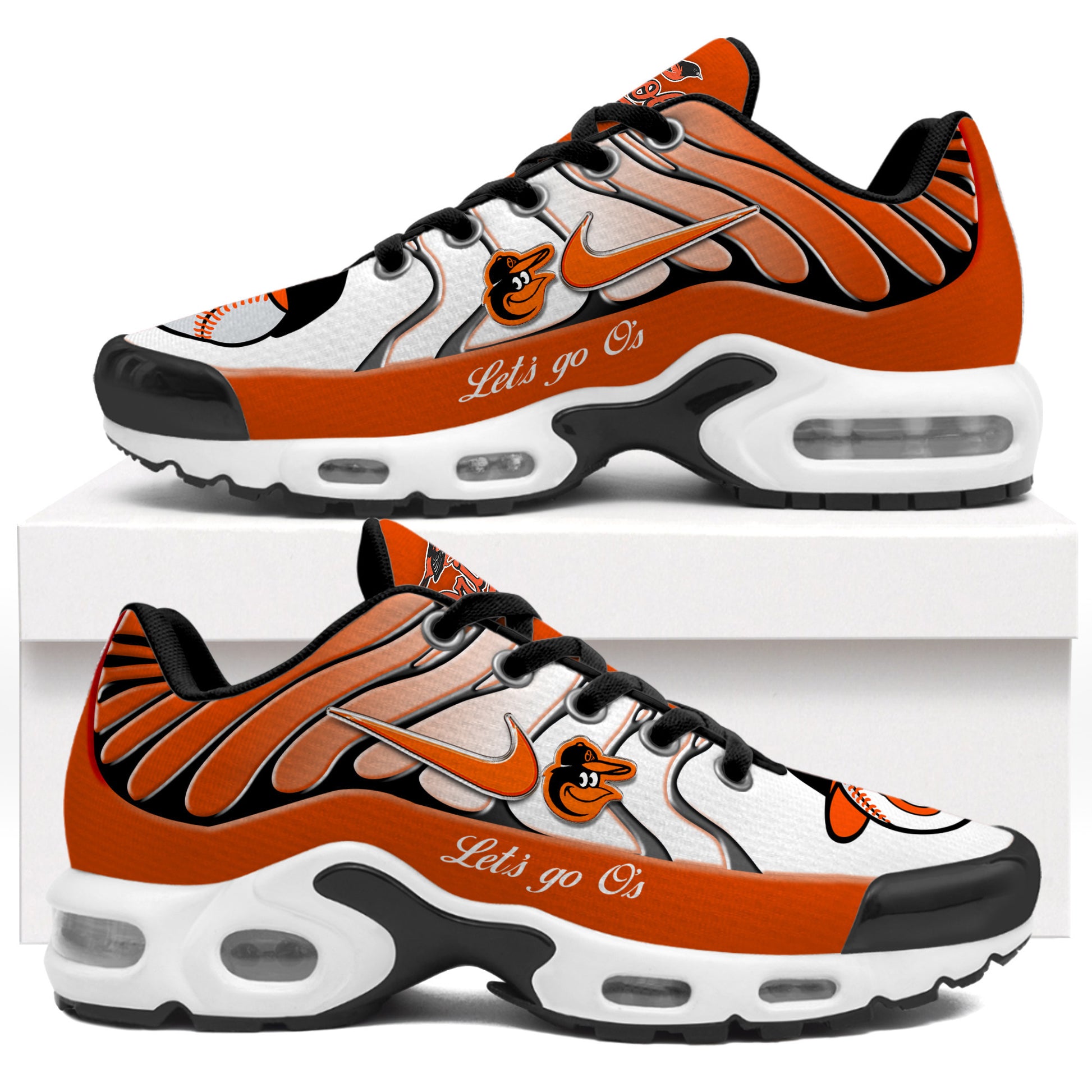 Ideafootwear Baltimore Orioles TN Shoes Sneakers For Men And Women