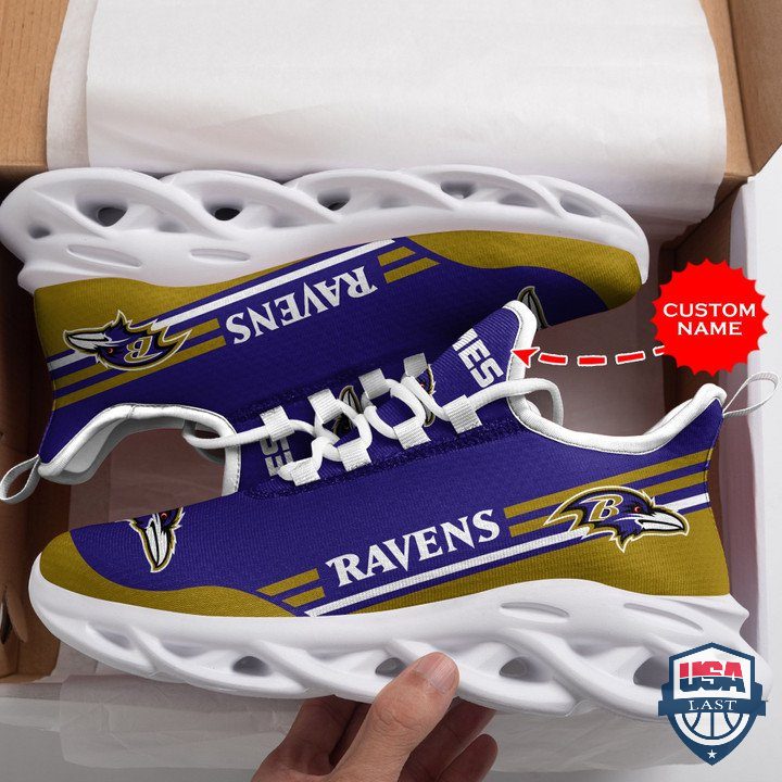 Ideafootwear Baltimore Ravens Max Soul Shoes Sneakers For Men And Women