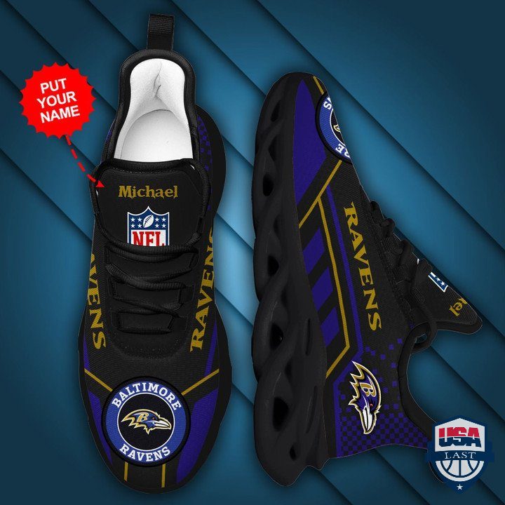 Ideafootwear Baltimore Ravens Max Soul Shoes Sneakers For Men And Women