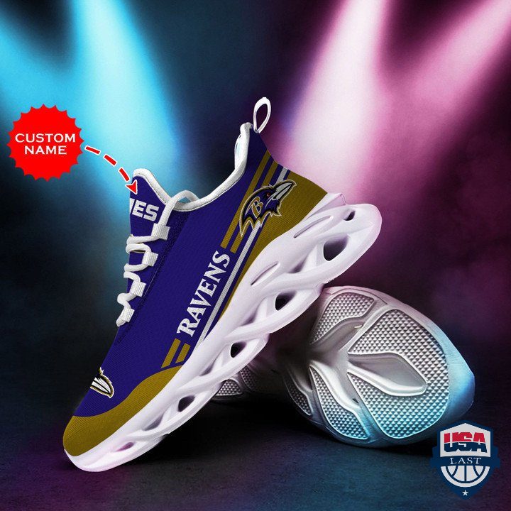 Ideafootwear Baltimore Ravens Max Soul Shoes Sneakers For Men And Women