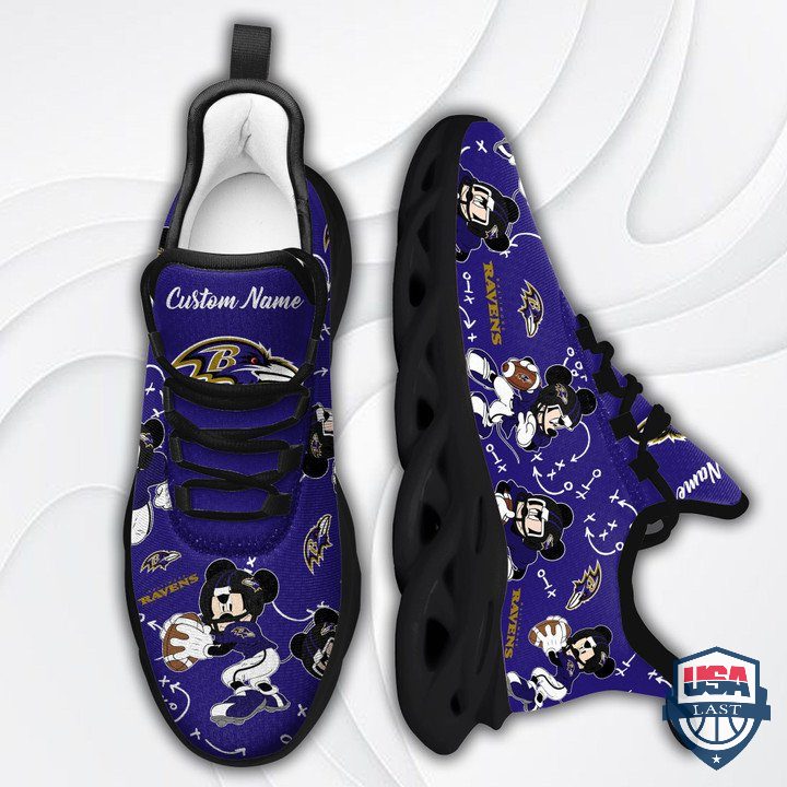 Ideafootwear Baltimore Ravens Max Soul Shoes Sneakers For Men And Women