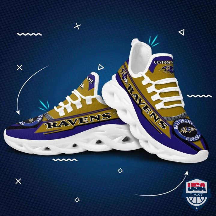 Ideafootwear Baltimore Ravens Max Soul Shoes Sneakers For Men And Women