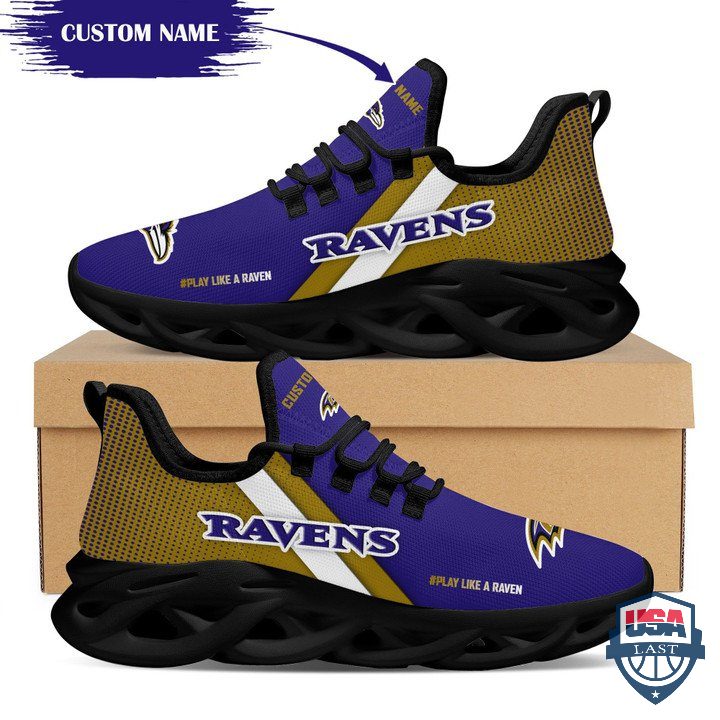 Ideafootwear Baltimore Ravens Max Soul Shoes Sneakers For Men And Women