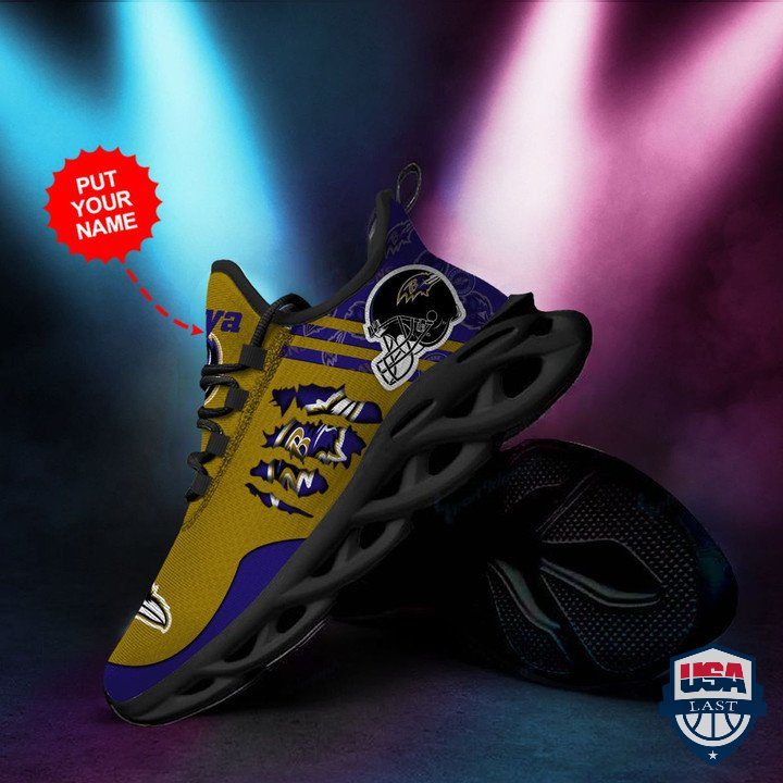 Ideafootwear Baltimore Ravens Max Soul Shoes Sneakers For Men And Women
