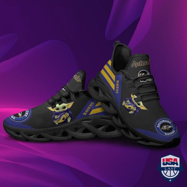 Ideafootwear Baltimore Ravens Max Soul Shoes Sneakers For Men And Women