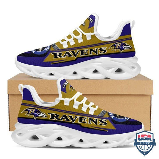 Ideafootwear Baltimore Ravens Max Soul Shoes Sneakers For Men And Women