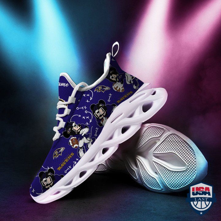 Ideafootwear Baltimore Ravens Max Soul Shoes Sneakers For Men And Women