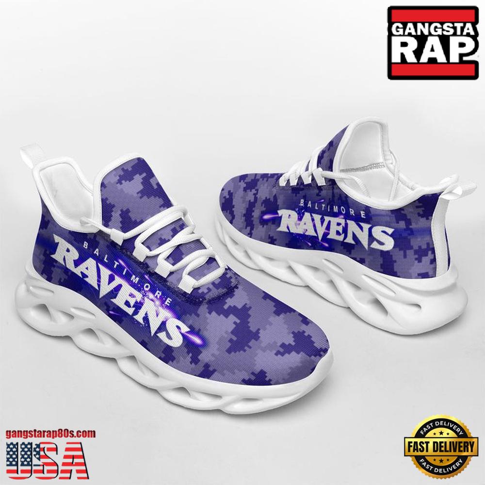 Ideafootwear Baltimore Ravens Max Soul Shoes Sneakers For Men And Women