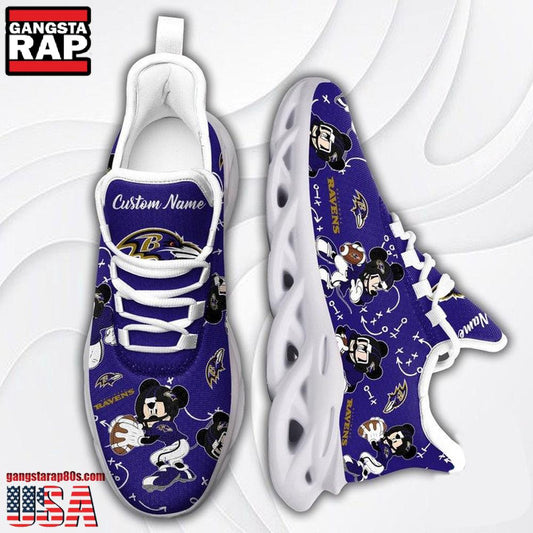 Ideafootwear Baltimore Ravens Max Soul Shoes Sneakers For Men And Women