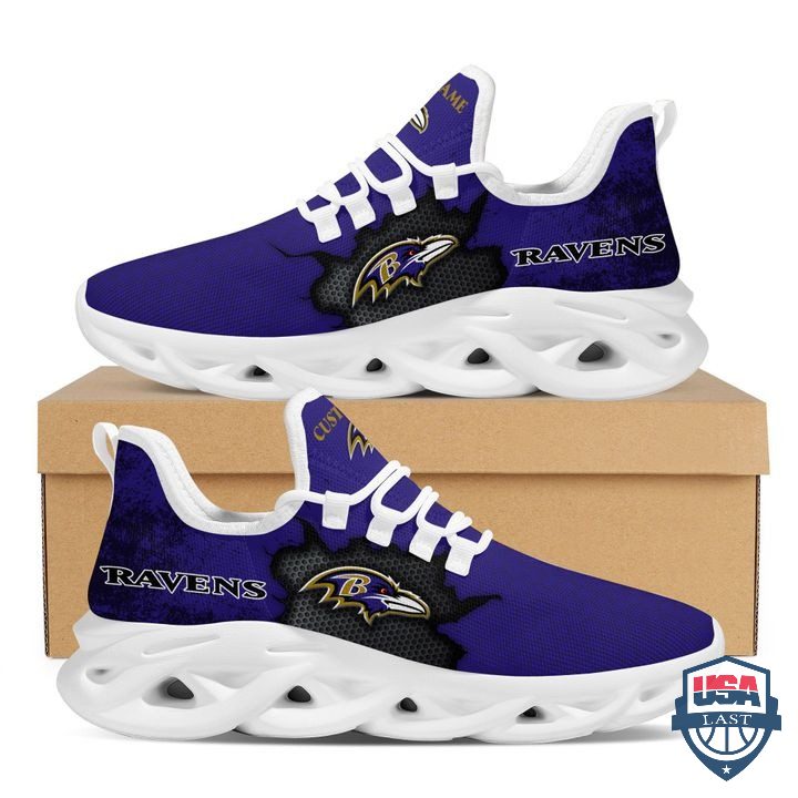 Ideafootwear Baltimore Ravens Max Soul Shoes Sneakers For Men And Women