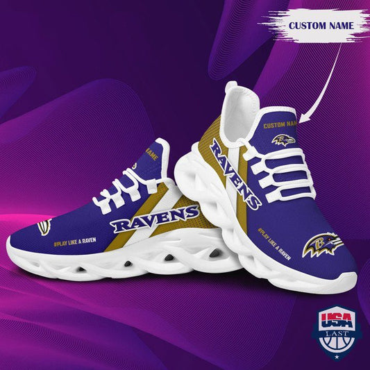 Ideafootwear Baltimore Ravens Max Soul Shoes Sneakers For Men And Women