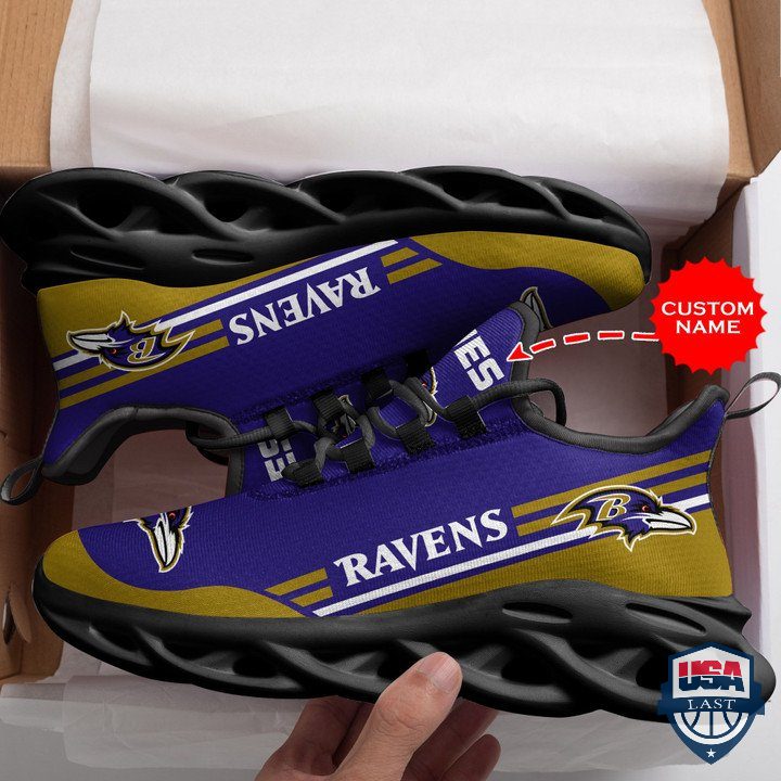 Ideafootwear Baltimore Ravens Max Soul Shoes Sneakers For Men And Women