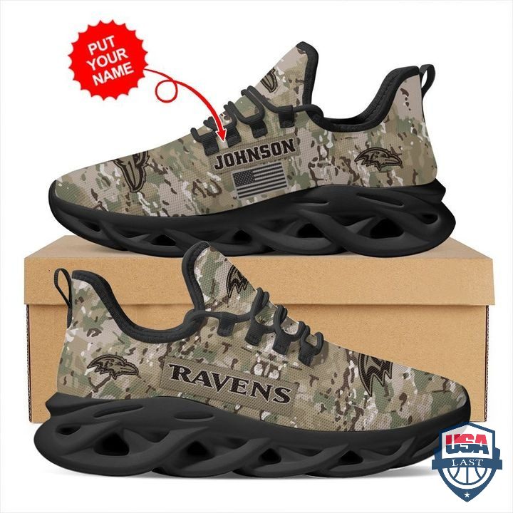 Ideafootwear Baltimore Ravens Max Soul Shoes Sneakers For Men And Women
