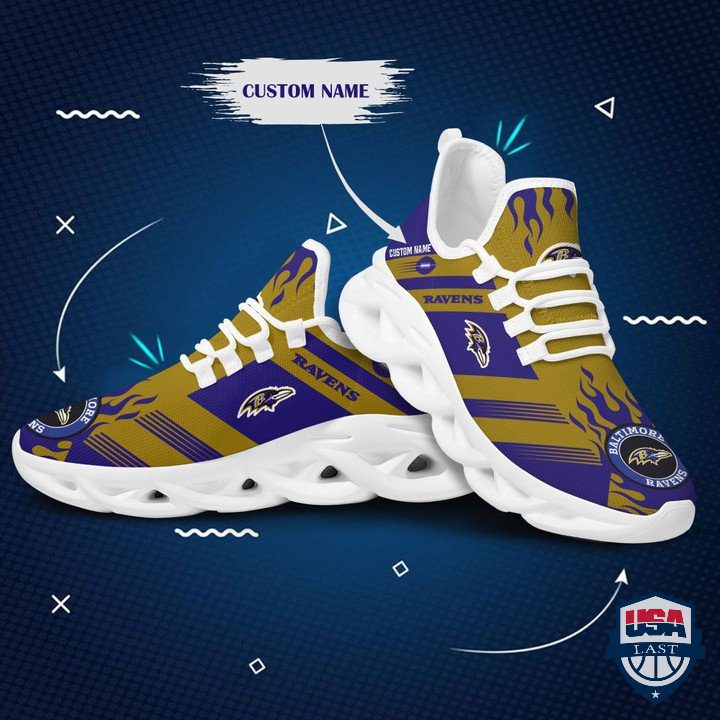 Ideafootwear Baltimore Ravens Max Soul Shoes Sneakers For Men And Women
