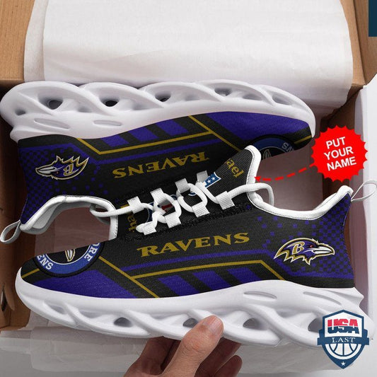 Ideafootwear Baltimore Ravens Max Soul Shoes Sneakers For Men And Women