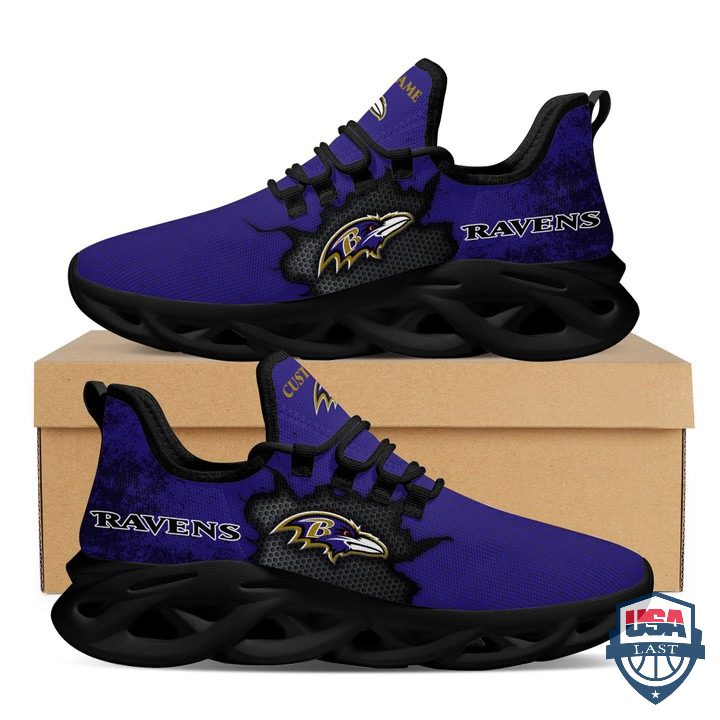 Ideafootwear Baltimore Ravens Max Soul Shoes Sneakers For Men And Women