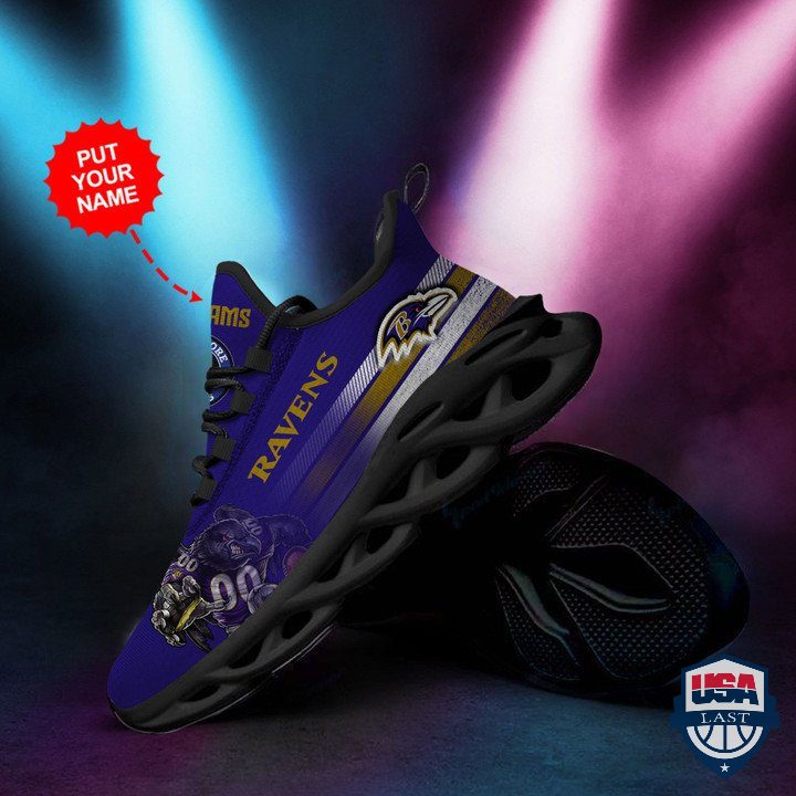 Ideafootwear Baltimore Ravens Max Soul Shoes Sneakers For Men And Women