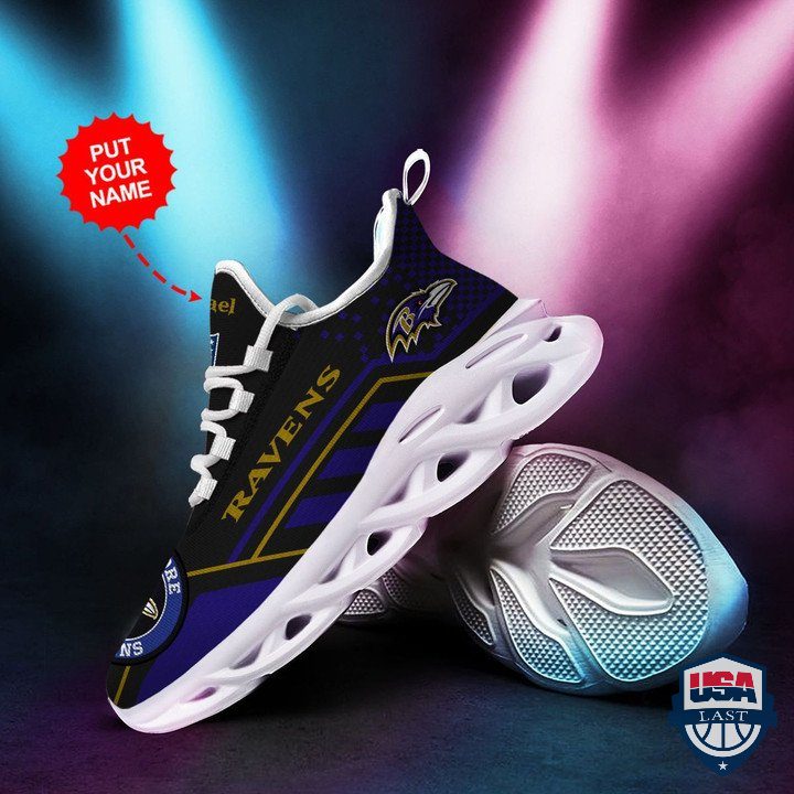 Ideafootwear Baltimore Ravens Max Soul Shoes Sneakers For Men And Women