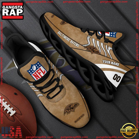 Ideafootwear Baltimore Ravens Max Soul Shoes Sneakers For Men And Women