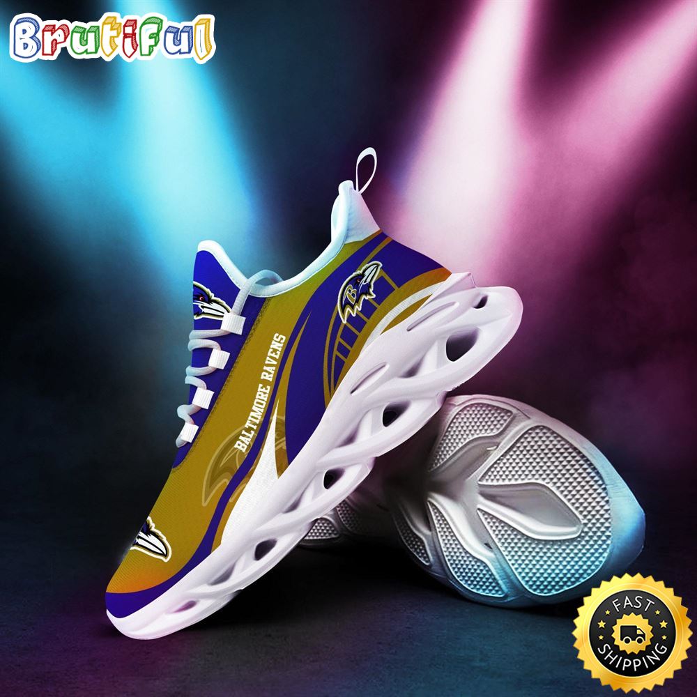 Ideafootwear Baltimore Ravens Max Soul Shoes Sneakers For Men And Women