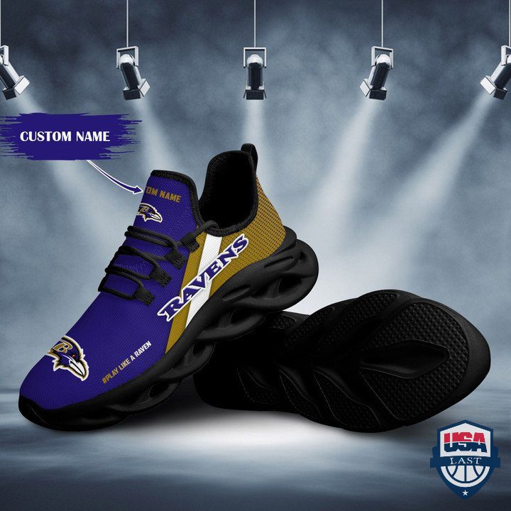 Ideafootwear Baltimore Ravens Max Soul Shoes Sneakers For Men And Women
