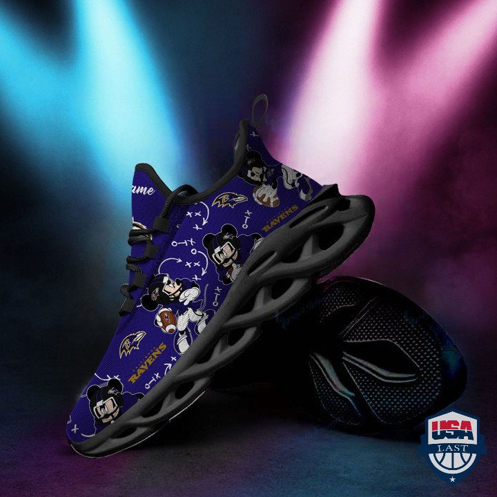 Ideafootwear Baltimore Ravens Max Soul Shoes Sneakers For Men And Women