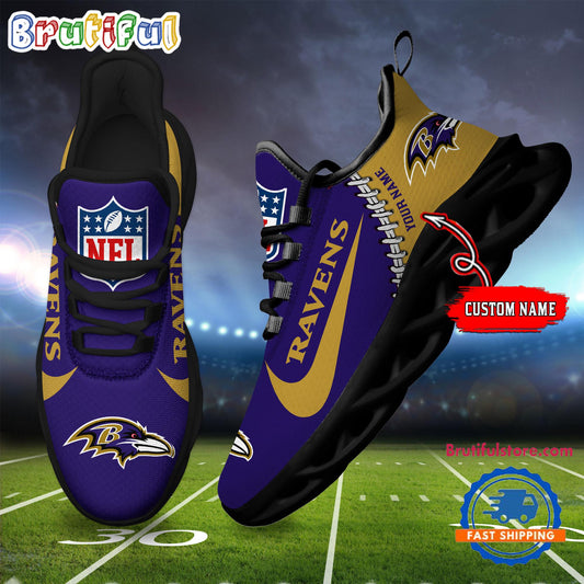 Ideafootwear Baltimore Ravens Max Soul Shoes Sneakers For Men And Women
