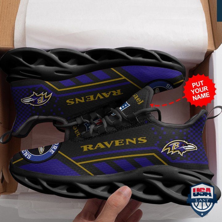 Ideafootwear Baltimore Ravens Max Soul Shoes Sneakers For Men And Women
