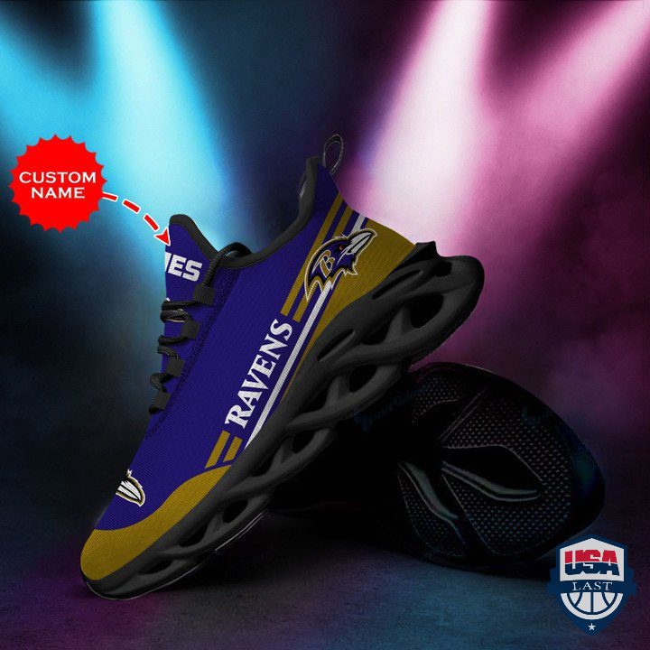Ideafootwear Baltimore Ravens Max Soul Shoes Sneakers For Men And Women