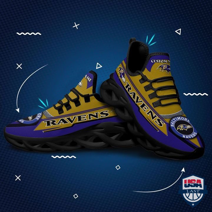 Ideafootwear Baltimore Ravens Max Soul Shoes Sneakers For Men And Women