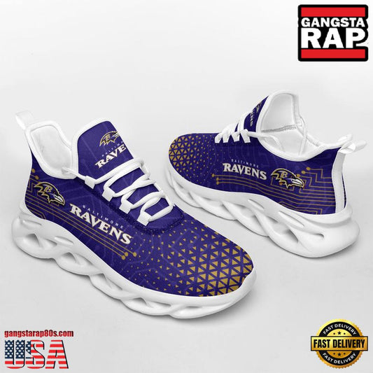 Ideafootwear Baltimore Ravens Max Soul Shoes Sneakers For Men And Women