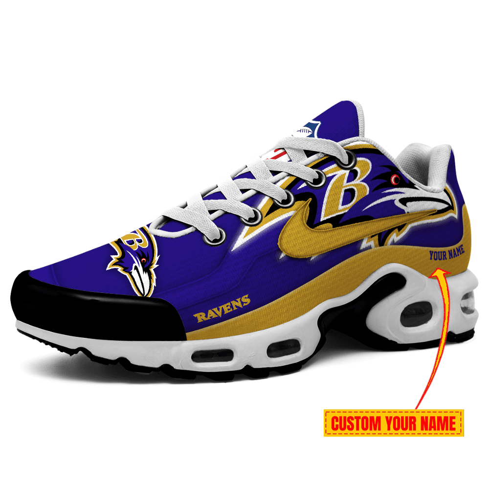 Ideafootwear Baltimore Ravens TN Shoes Sneakers For Men And Women