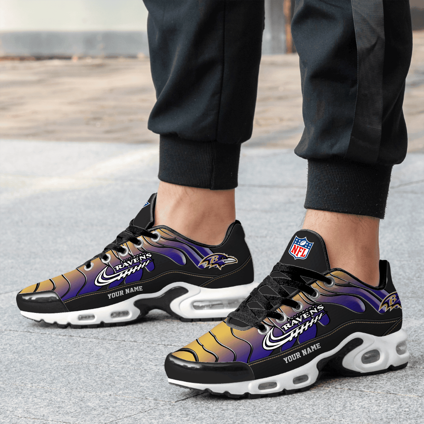 Ideafootwear Baltimore Ravens TN Shoes Sneakers For Men And Women