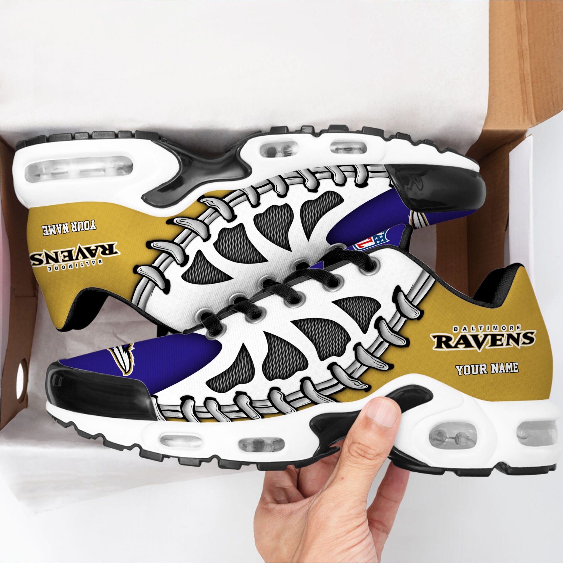 Ideafootwear Baltimore Ravens TN Shoes Sneakers For Men And Women