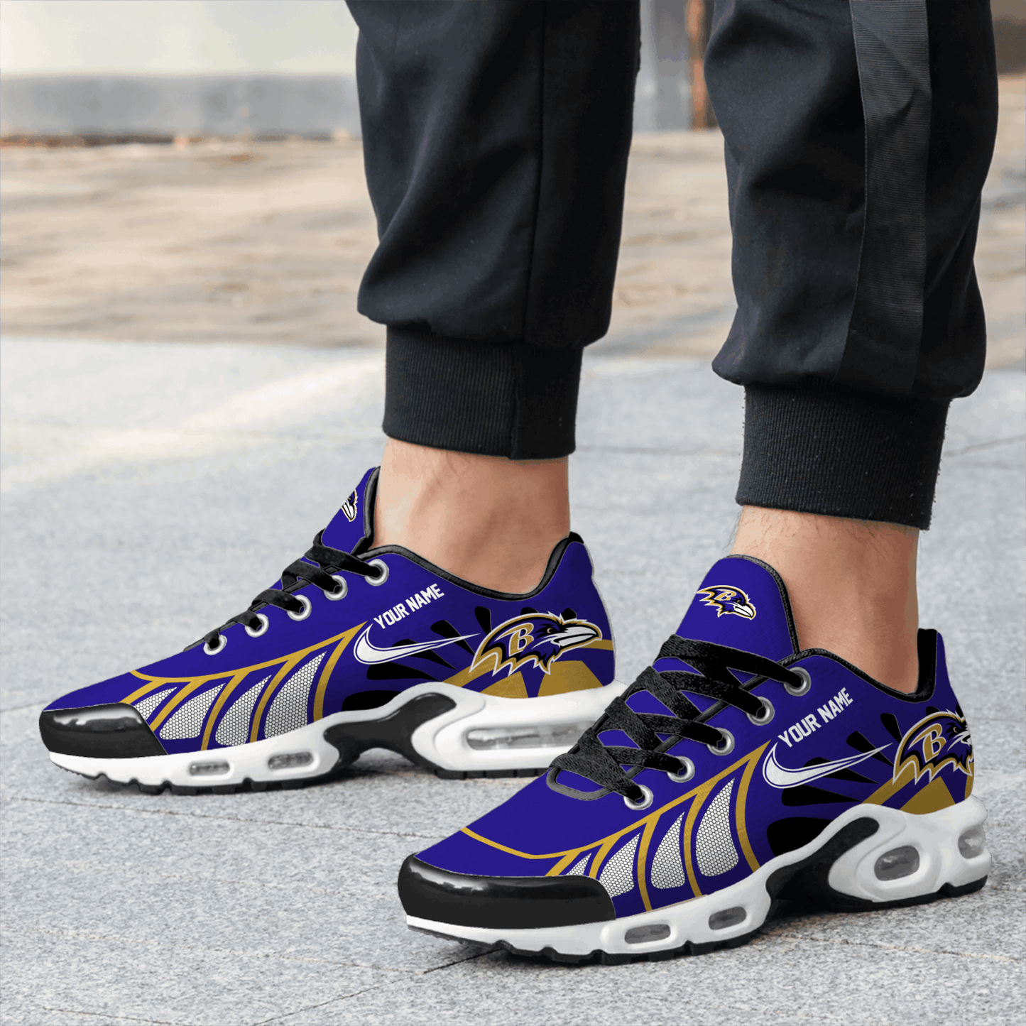 Ideafootwear Baltimore Ravens TN Shoes Sneakers For Men And Women
