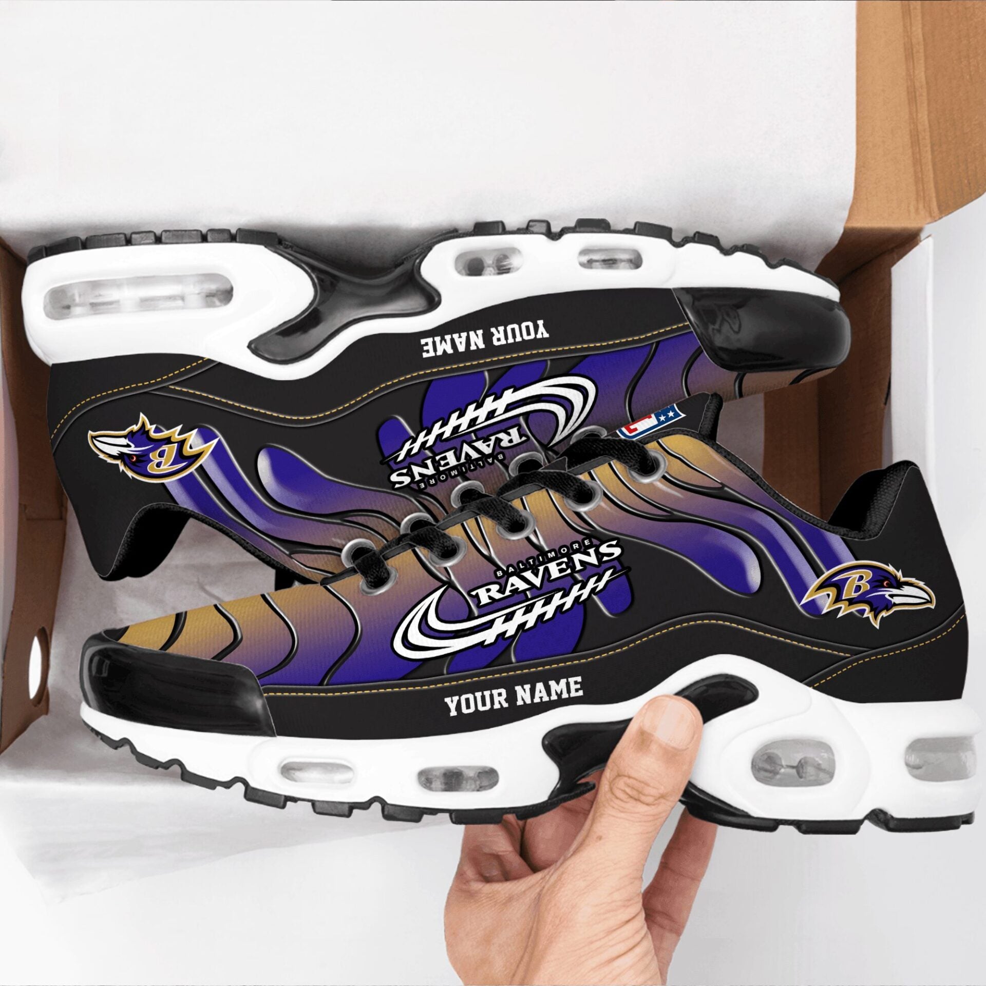 Ideafootwear Baltimore Ravens TN Shoes Sneakers For Men And Women