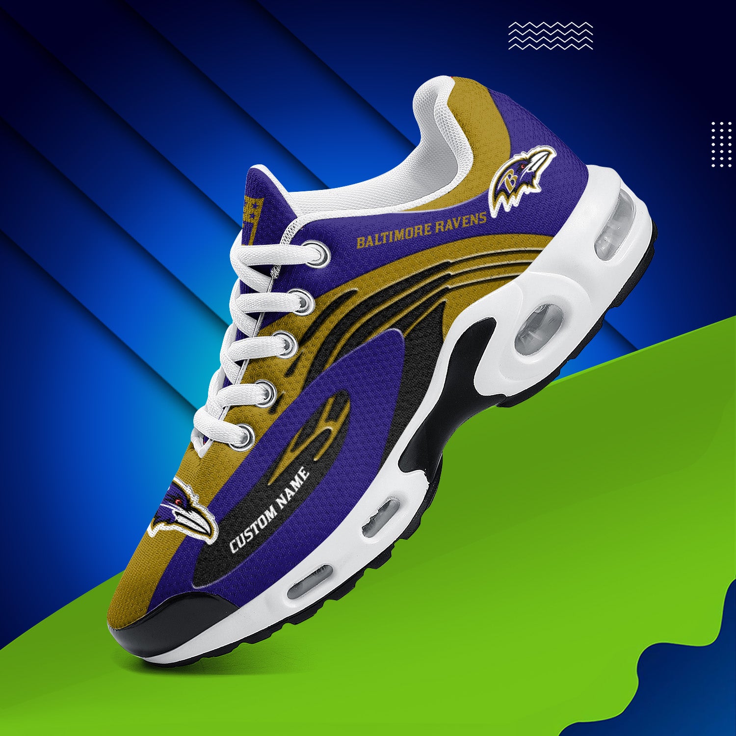 Ideafootwear Baltimore Ravens TN Shoes Sneakers For Men And Women
