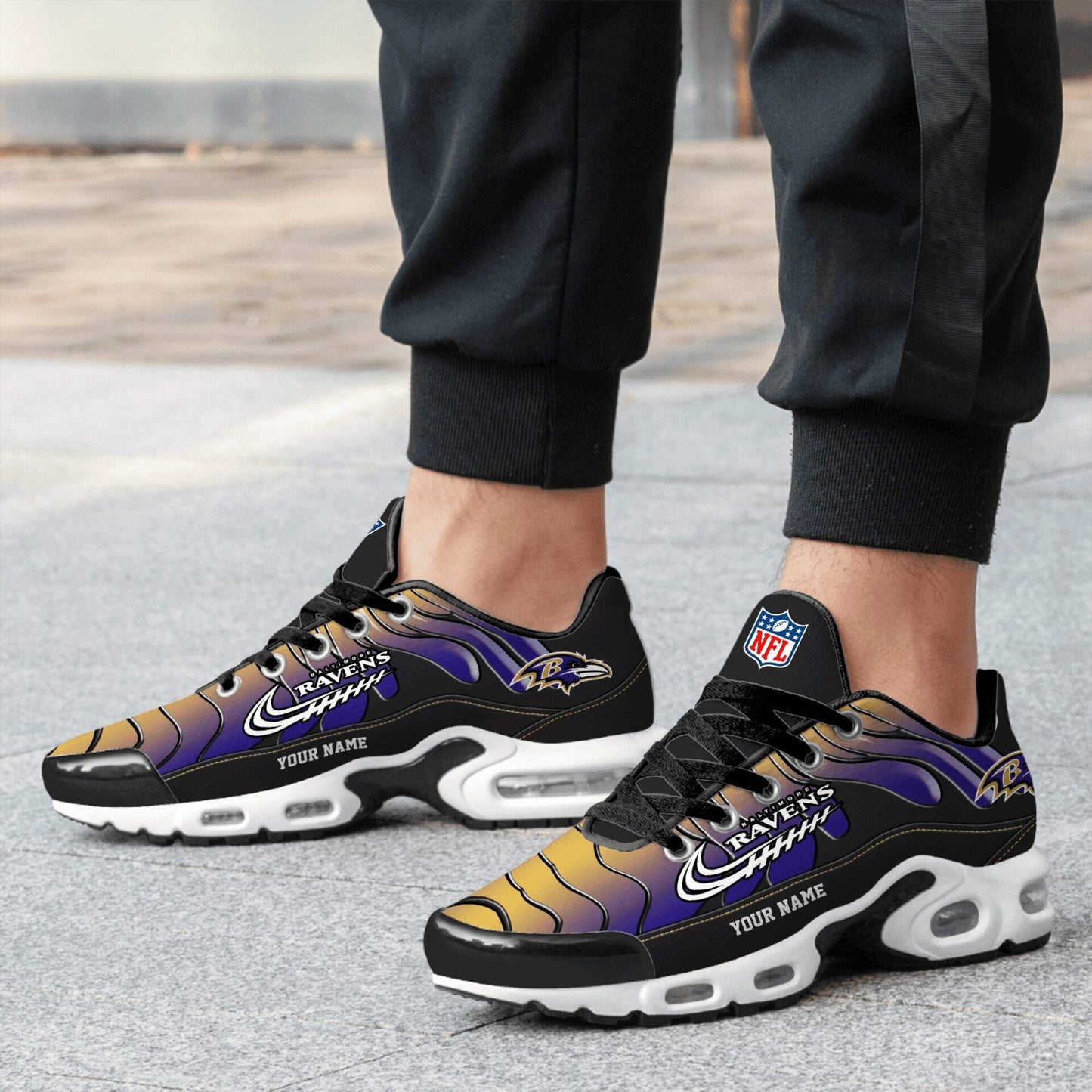 Ideafootwear Baltimore Ravens TN Shoes Sneakers For Men And Women