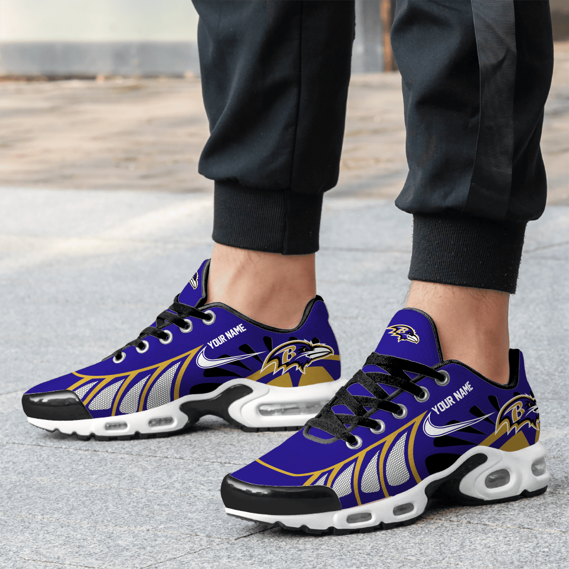 Ideafootwear Baltimore Ravens TN Shoes Sneakers For Men And Women