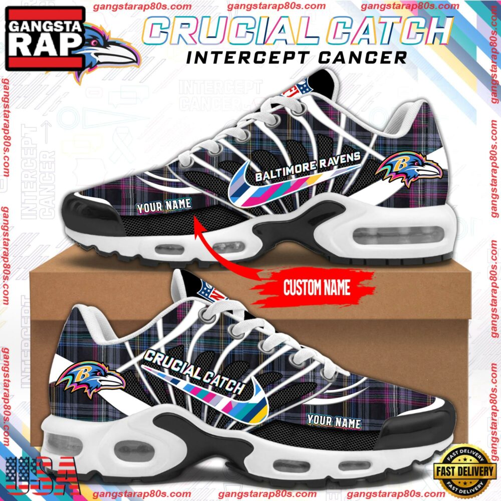 Ideafootwear Baltimore Ravens TN Shoes Sneakers For Men And Women