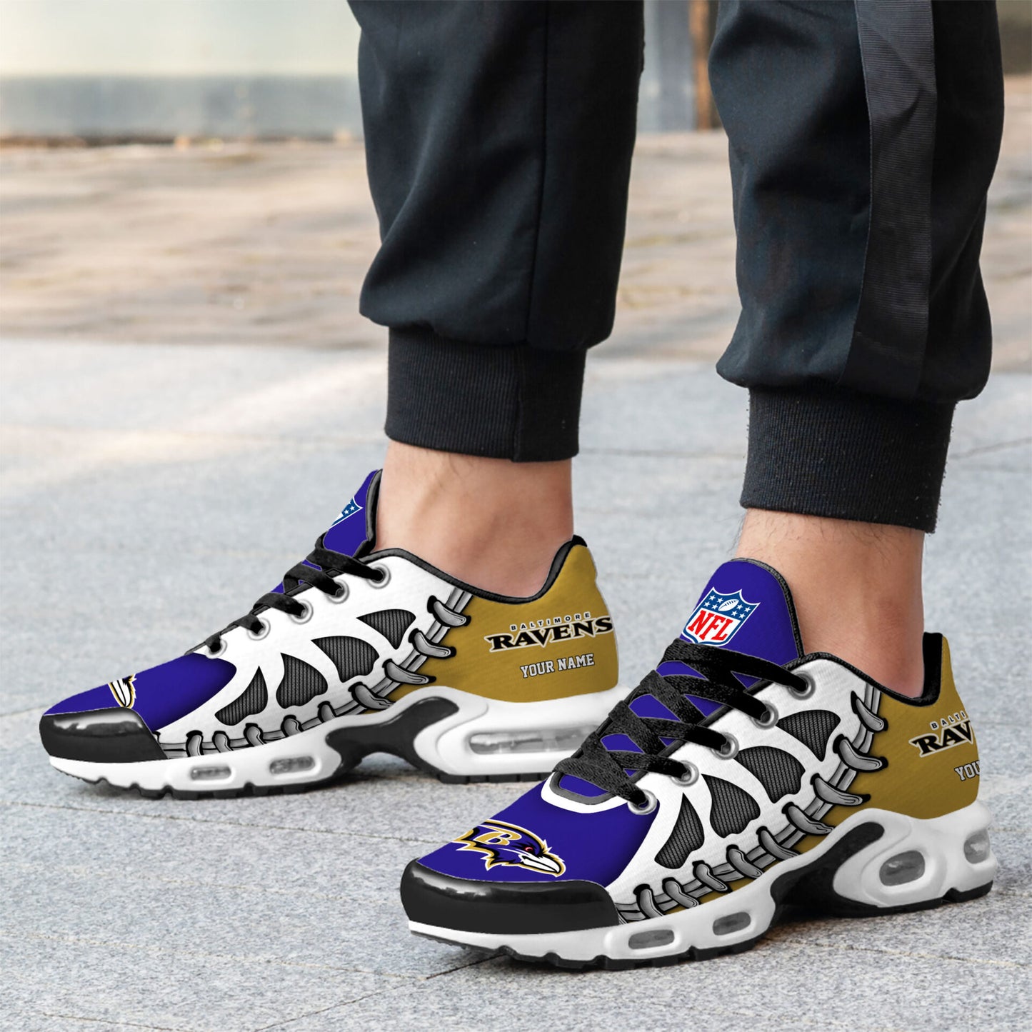 Ideafootwear Baltimore Ravens TN Shoes Sneakers For Men And Women