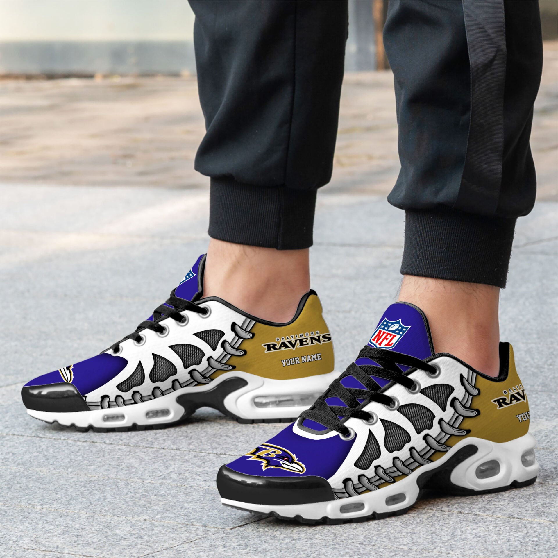 Ideafootwear Baltimore Ravens TN Shoes Sneakers For Men And Women