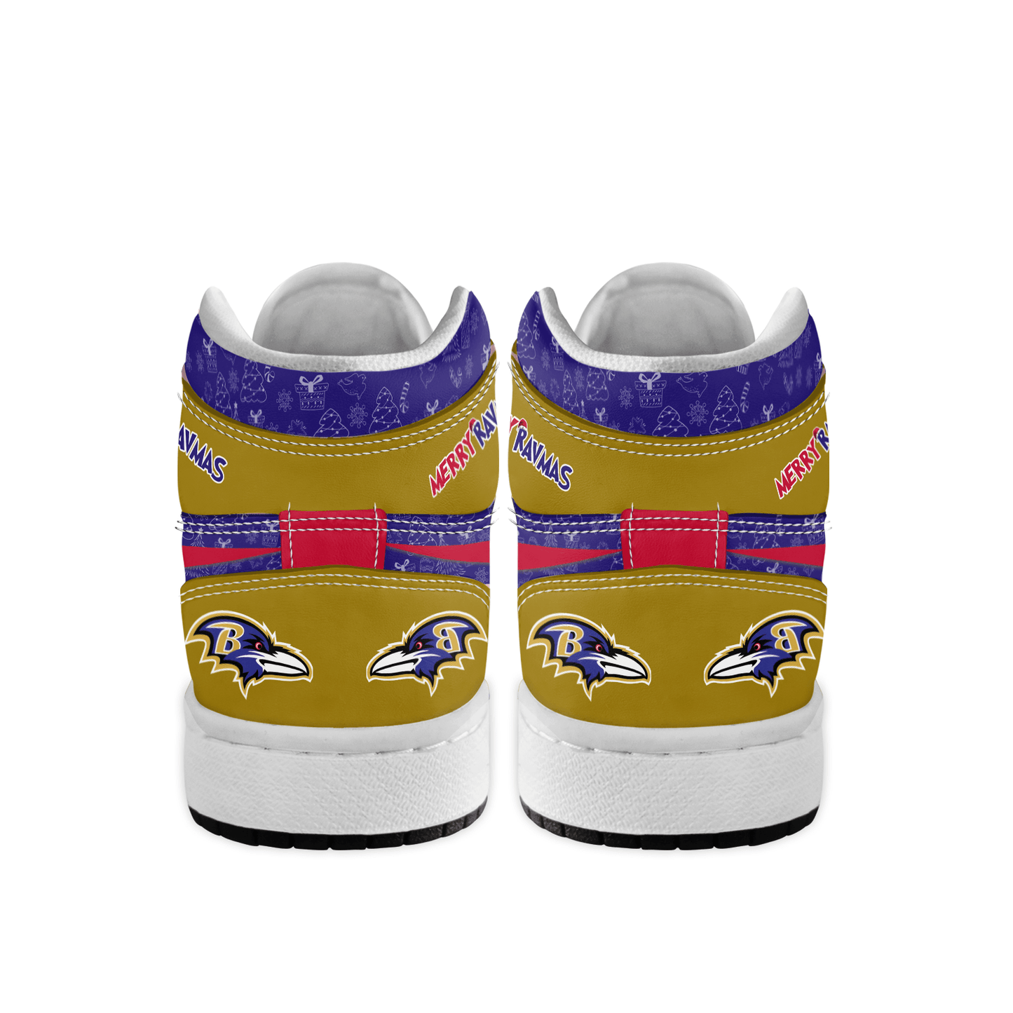 Ideafootwear Baltimore Ravens x The Grinch x Christmas AJ1 High Sneakers Shoes For Men And Women