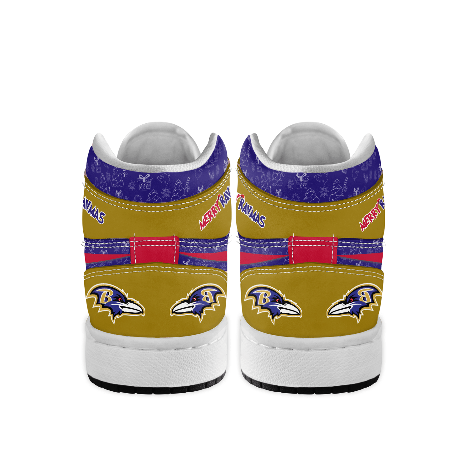 Ideafootwear Baltimore Ravens x The Grinch x Christmas AJ1 High Sneakers Shoes For Men And Women