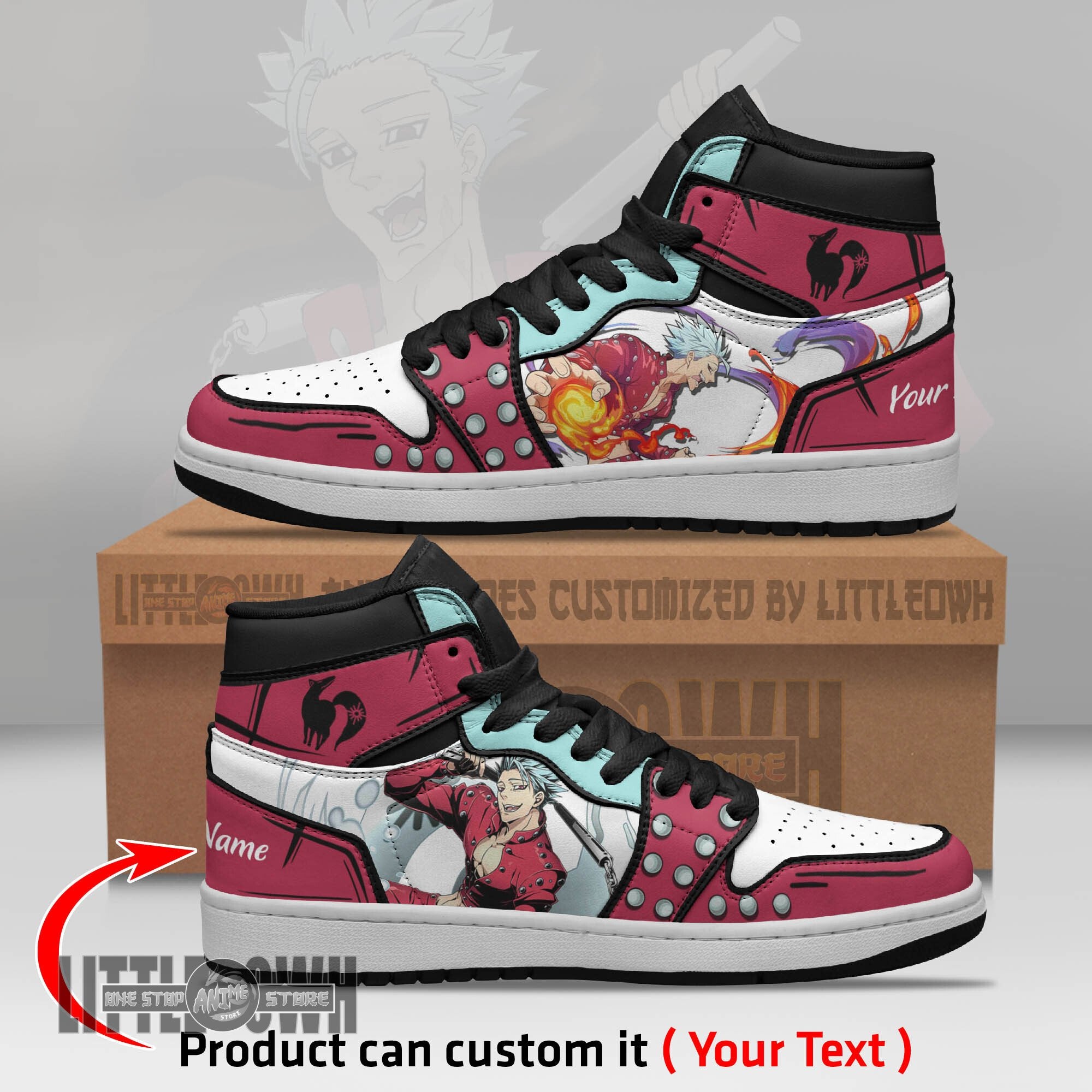 Ideafootwear Ban AJ1 High Sneakers Shoes For Men And Women
