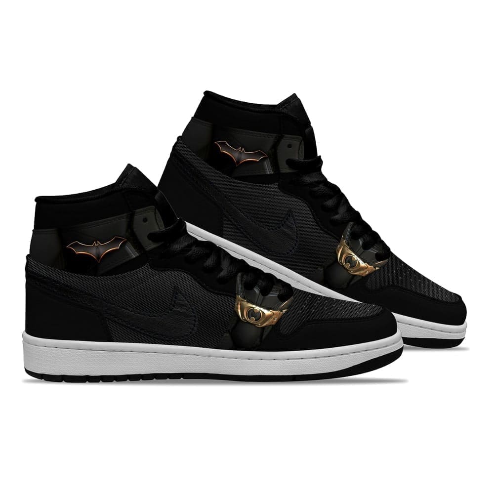 Ideafootwear Batman AJ1 High Sneakers Shoes For Men And Women