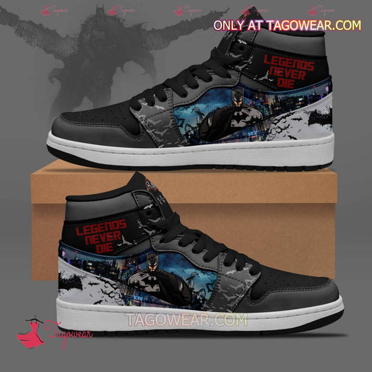 Ideafootwear Batman Arkham Knight AJ1 High Sneakers Shoes For Men And Women