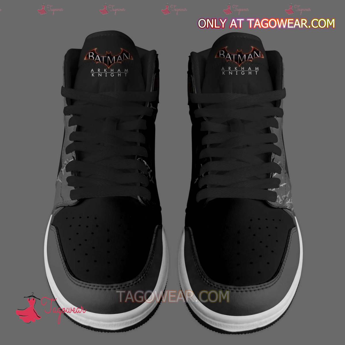 Ideafootwear Batman Arkham Knight AJ1 High Sneakers Shoes For Men And Women