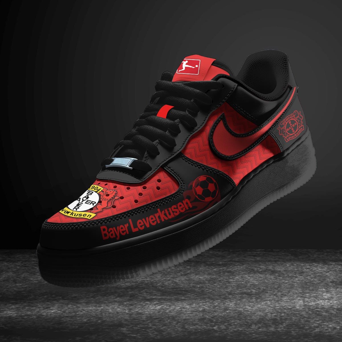 Ideafootwear Bayer 04 Leverkusen Air Low-Top Sneakers Shoes For Men And Women 1